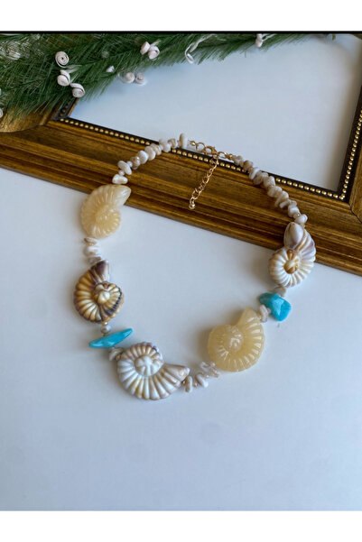 Asum İsstanbul Sedefli Salyangoz Kolye