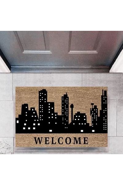 Mu Art Ahşap Door Mat Decorative Digital Printing Citiesp-2732