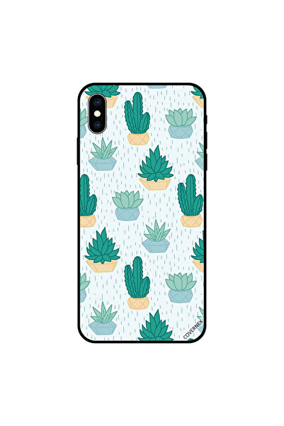 Covernex غطاء حماية لجهاز iPhone XS MAX بنقشة جلد خضراء