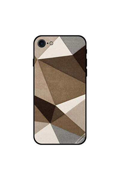 Covernex غطاء حماية لجهاز iPhone 7 بنمط هرمي بني لامع