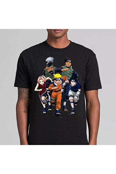 Flood Of Style تي شيرت ناروتو للرجال والنساء منقوش عليه رسوم متحركة
