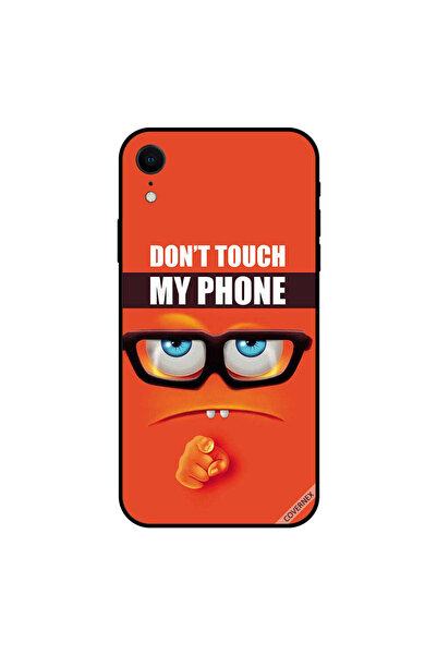 Covernex غطاء حماية لجهاز iPhone XR مطبوع عليه عبارة "لا تلمس هاتفي بأسنان"