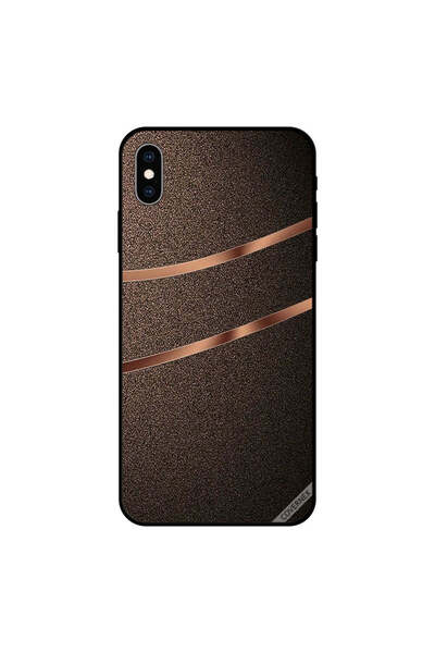 Covernex غطاء حماية لهاتف iPhone XS MAX بنمط شريطين ذهبيين