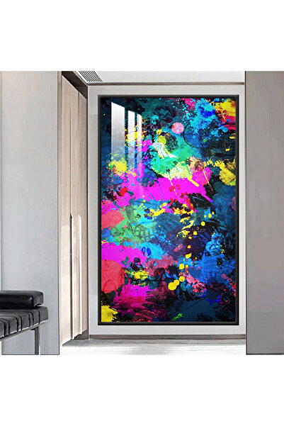 Marktna لوحة جدارية خشبية فاخرة مع برواز فضي و طبقة من الاكرليك الشفاف