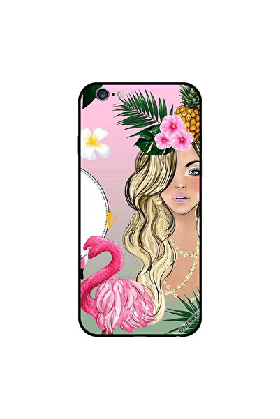 Covernex غطاء حماية لجهاز iPhone 6s بطبعة فتاة وحيد القرن وشعلة