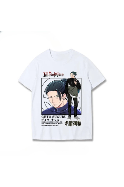 Flood Of Style Anime Desenli Unisek Bay Tişört Jujutsu Kaisen Gojo Satoru