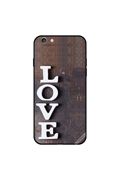 Covernex غطاء حماية لجهاز iPhone 6s Plus بطبعة حب على خشب عتيق