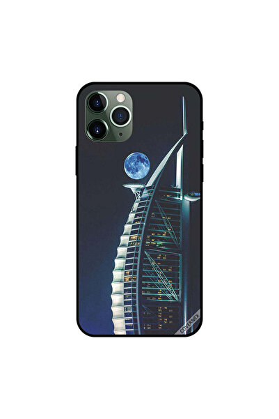 Covernex غطاء حماية لجهاز آيفون 11 برو ماكس - القمر وبرج العرب في الليل