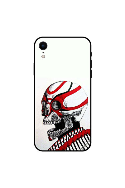 Covernex غطاء حماية iPhone XR جمجمة حمراء وبيضاء