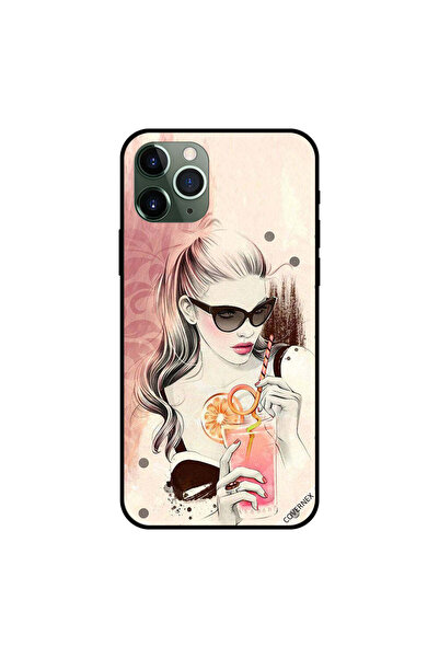 Covernex غطاء حماية لجهاز iPhone 11 Pro Max بطبعة شرب عصير البرتقال