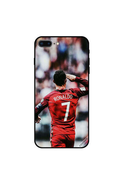 Covernex غطاء حماية لهاتف iPhone 7 Plus يحمل عبارة "تحية رونالدو للجمهور"