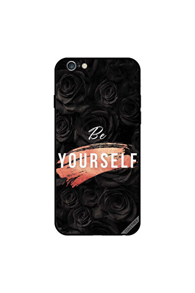 Covernex غطاء حماية لجهاز iPhone 6 - كن نفسك - ورود سوداء
