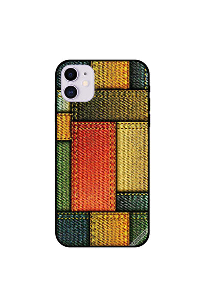 Covernex غطاء حماية لجهاز iPhone 11 بنقشة جينز متعددة الألوان