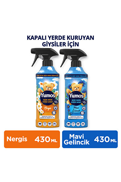 Yumoş Yumoş Açık Hava Etkisi Spreyi Mavi Gelincik 430 Ml x1 + Yumoş Açık Hava...