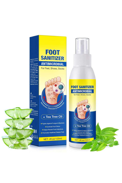 NOVA KISS Spray antifungic pentru picioare cu ulei de arbore de ceai, 120 ml