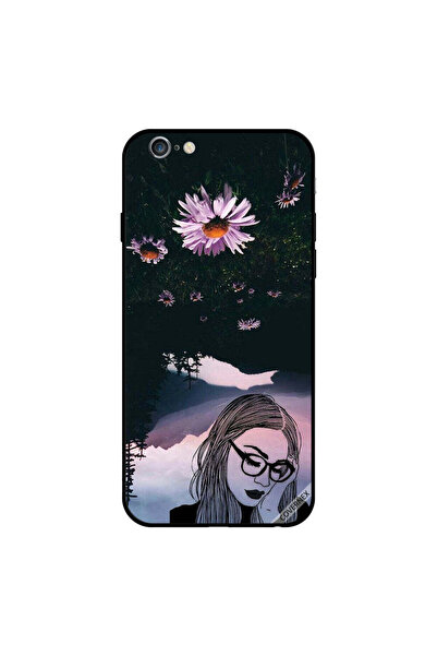 Covernex غطاء حماية لهاتف iPhone 6s Plus بتصميم فتاة حزينة ترتدي زجاجًا