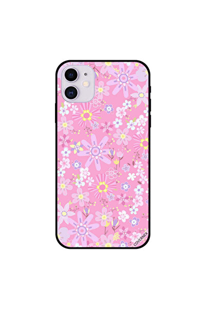 Covernex غطاء حماية لجهاز iPhone 11 بنقشة زهور صغيرة وردية