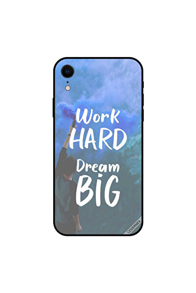 Covernex غطاء حماية iPhone XR - اعمل بجد - أحلام كبيرة - ألوان متعددة