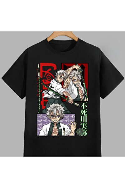 Flood Of Style Tricou unisex cu model anime Sanemi demon slayer Anime
