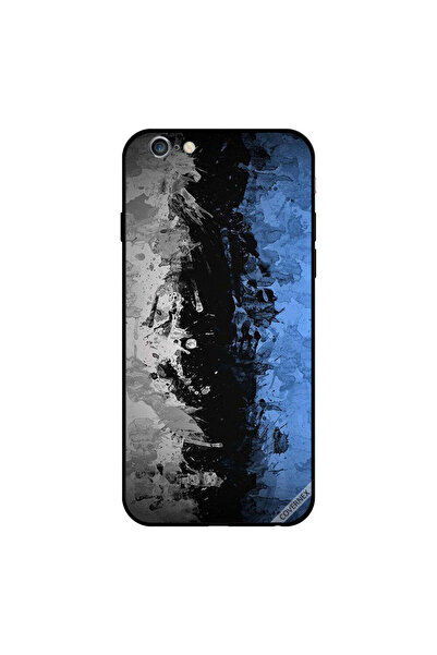 Covernex غطاء حماية لجهاز iPhone 6s Plus بنمط طلاء رمادي أسود أزرق