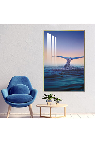 SND لوحة جدارية خشبية فاخرة مع برواز شامبين و طبقة من الاكرليك الشفاف