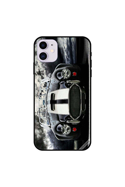 Covernex غطاء حماية لجهاز iPhone 11 عالي الدقة، سيارة، أبيض وأسود