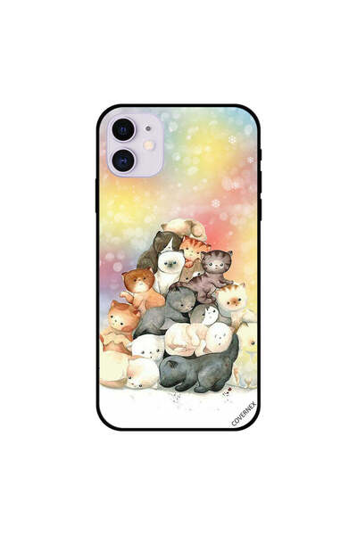 Covernex غطاء حماية لجهاز iPhone 11 بتصميم مجموعة قطط