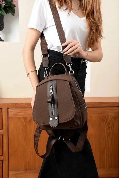 Just Polo Women's Handbag and Backpack with Long Strap Compartment
