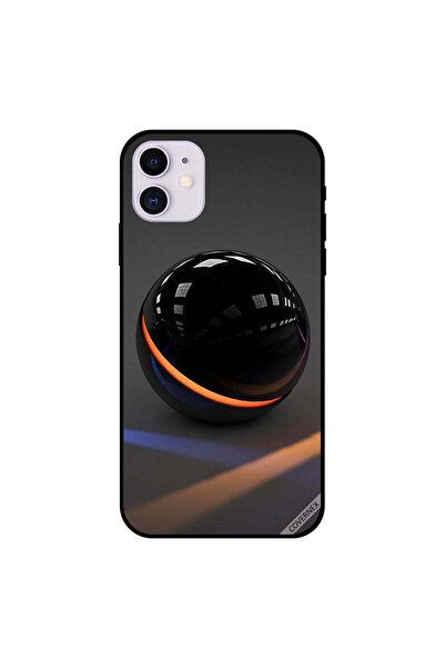 Covernex غطاء حماية لجهاز iPhone 11 على شكل كرة زجاجية مستديرة باللون الأسود