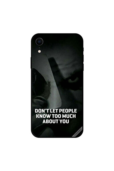 Covernex غطاء حماية لجهاز iPhone XR لا تدع الناس يعرفون الكثير عنك