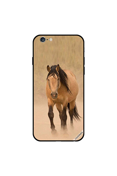 Covernex غطاء حماية لجهاز iPhone 6s Plus بتصميم سباق الخيل باللون البني