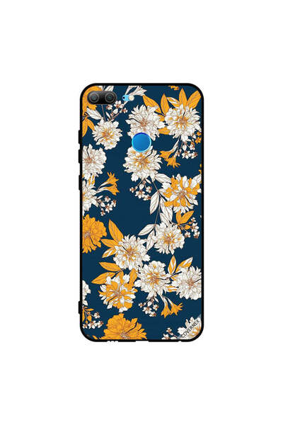 Covernex غطاء حماية لهاتف Honor 9 Lite بنقشة زهور وأوراق صفراء وبيضاء