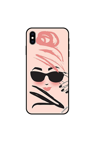 Covernex غطاء حماية لهاتف iPhone XS MAX بتصميم فتاة نظارات