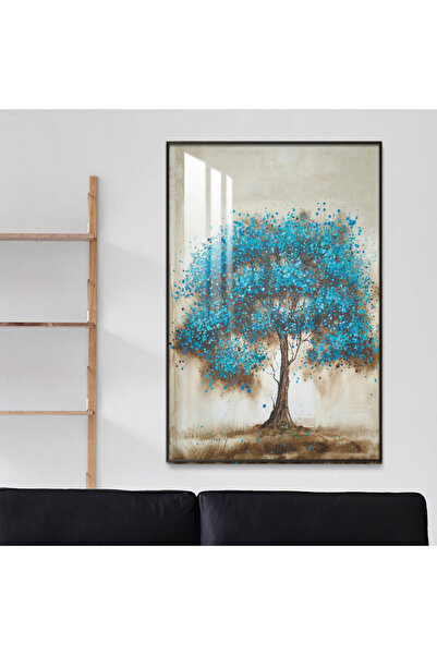 SND لوحة جدارية خشبية فاخرة مع برواز اسود و طبقة من الاكرليك الشفاف