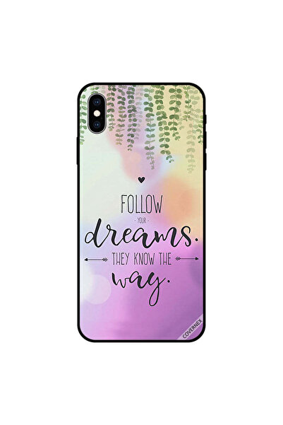 Covernex غطاء حماية لجهاز iPhone XS MAX اتبع أحلامك فهي تعرف الطريق