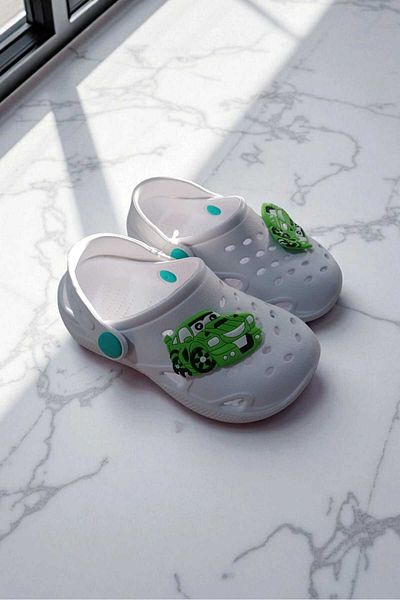 ÇEÇEN HOME Boys' Cross Slippers, Garden, Beach, Seaside, Bathroom Slippers