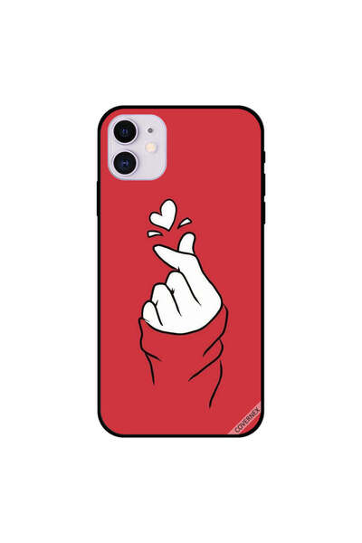 Covernex غطاء حماية لهاتف iPhone 11 Snap Love أحمر
