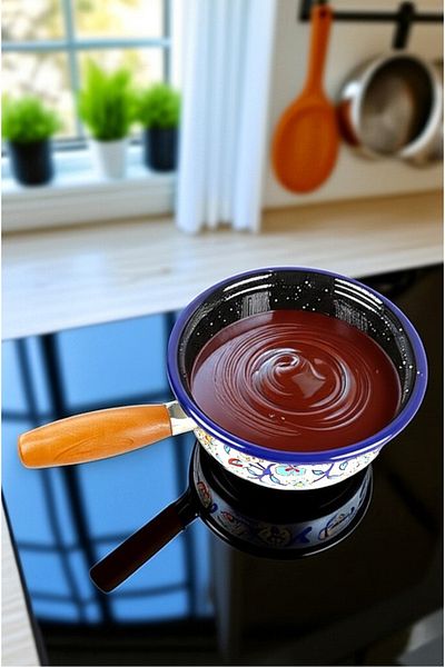 İnci Emaye 20 No 1.7 Lt.Enameled Pot, Serving, Food Camping, Picnic, Dowry