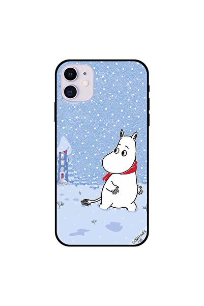 Covernex غطاء حماية لجهاز iPhone 11 بتصميم فرس النهر الصغير في الجليد