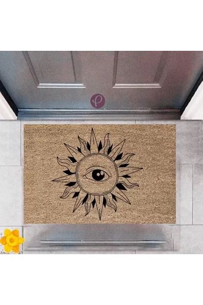 CUTE PAGE Door Mat Decorative Digital Printing Sun Eye P-2493