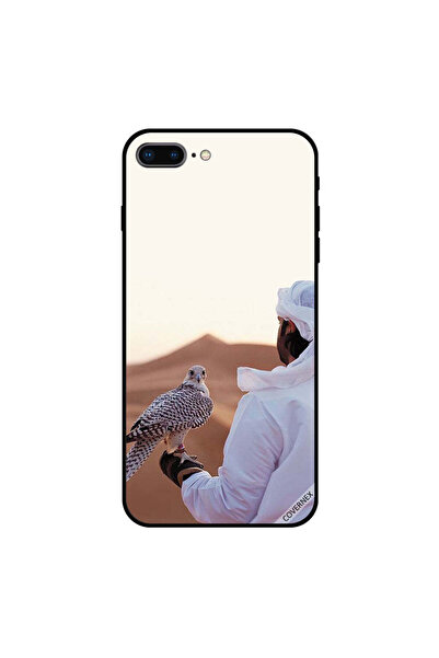 Covernex غطاء حماية لجهاز iPhone 7 Plus باللونين الأبيض والأسود بتصميم نسر ين...