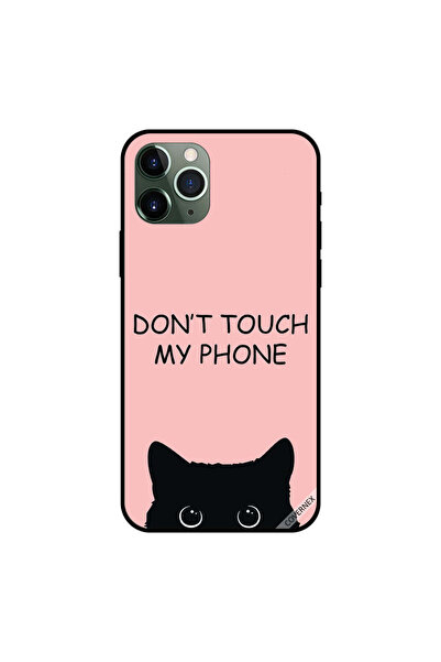 Covernex غطاء حماية لجهاز iPhone 11 Pro Max - لا تلمس هاتفي - قطة سوداء