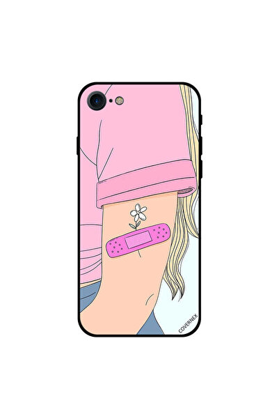 Covernex غطاء حماية لجهاز iPhone 8 بطبعة زهرة على شكل إصابة آرام