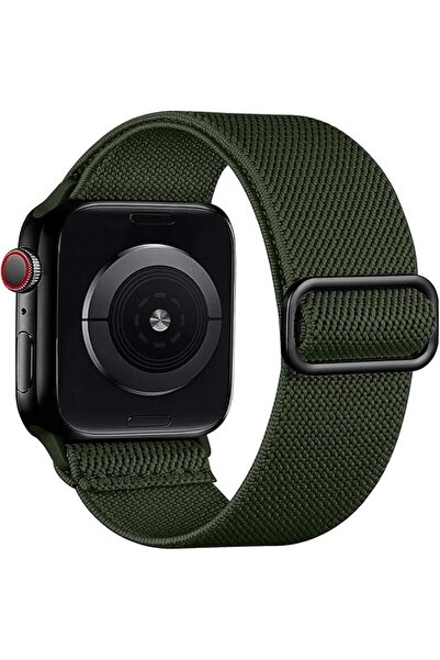 Alstrap Apple watch 11-10 42mm seri 4-5-6-7-8-9 Uyumlu 38-40-41mm Kumaş Elast...