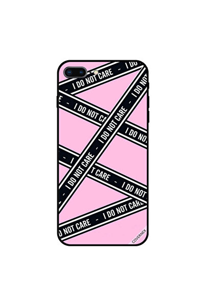 Covernex غطاء حماية لجهاز iPhone 7 Plus مطبوع عليه عبارة "لا أهتم بالشرائط"