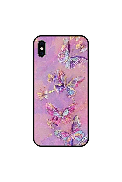 Covernex غطاء حماية لجهاز iPhone XS MAX برسومات فراشات فنية