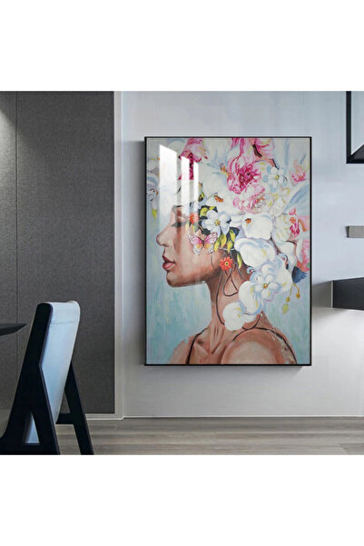 SND لوحة جدارية خشبية فاخرة مع برواز فضي و طبقة من الاكرليك الشفاف