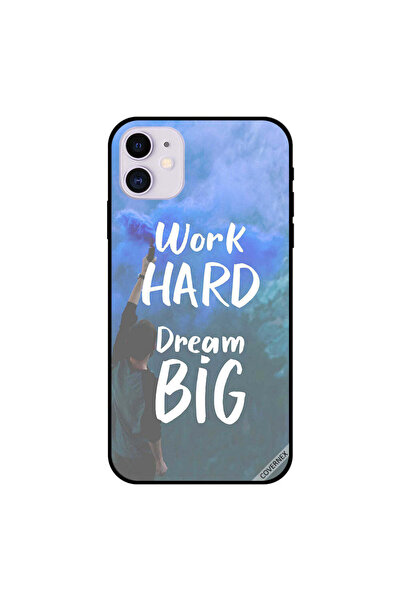 Covernex غطاء حماية لجهاز iPhone 11 - اعمل بجد وأحلم بألوان كبيرة
