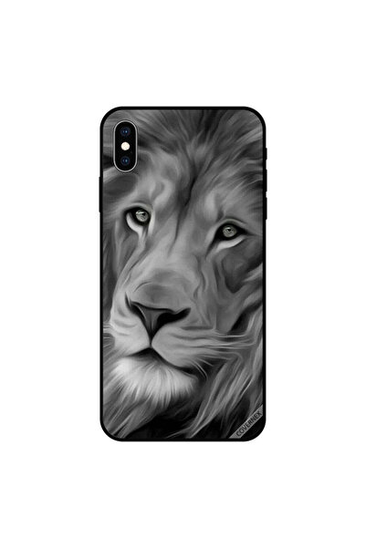 Covernex غطاء حماية لجهاز iPhone XS MAX - أسد أسود وأبيض