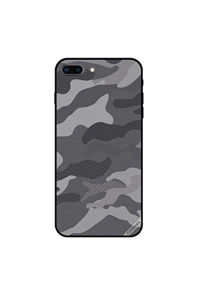 Covernex غطاء حماية لجهاز iPhone 8 Plus بنمط تمويه رمادي